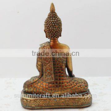Resin Indoor Buddha Figurine Thai Gold Buddha Statues photo-5