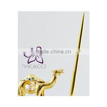 Best Gift for Business 24K Gold Plated Camel With Pen Holder photo-3