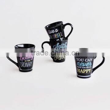 14oz Ceramic Coffee Mug, Stoneware With Decal Printing for Promotion photo-2
