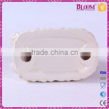 Small Christmas Ceramic Hat Desgin Napkin Holder photo-5