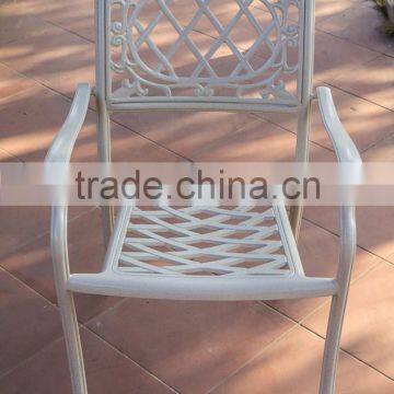 elegant scrollwork chairs patio metal garden chair/cast aluminum chair/home casual outdoor furniture