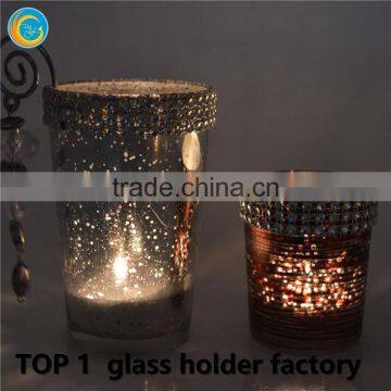 Romantic Coins Glass Candle Holder for Wedding Decoration photo-4
