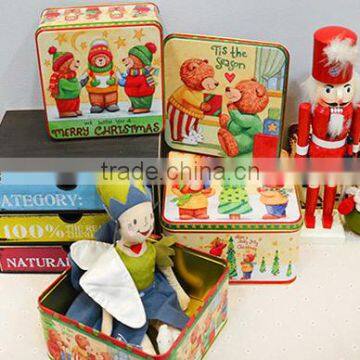 High Quality Popular Square Metal Tea Tin Canisters / Coffee Tin Box photo-4
