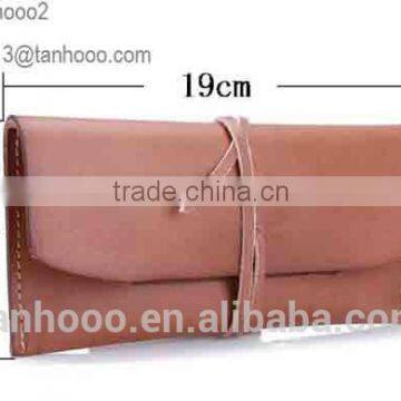 wholesale fashion brand folding genuine women leather wallet for lady