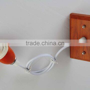 new arrival! wooden base lamp holder ceiling light bulb holder e27 with rope