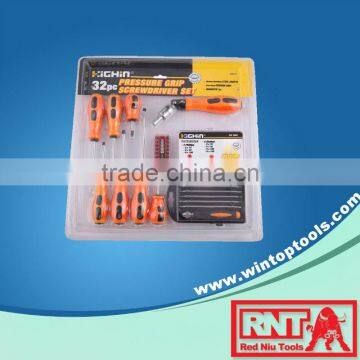 32pcs pressure grip screwdriver set