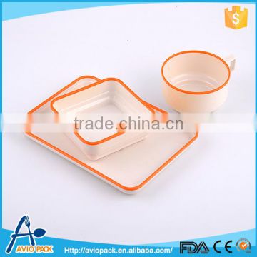 High quality plastic ABS heat resistant china dinner set for airplane