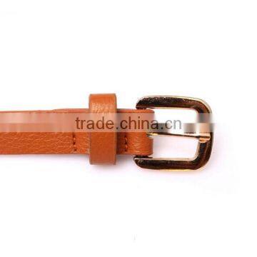 Fashion Spikes Decorated Pin Buckle Sex Girl Thin PU Waist Belt photo-6