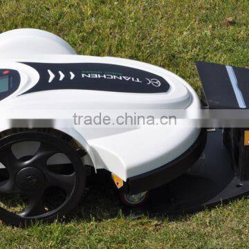 Lithium-ion battery power type ride on mower, easy robot mower for your garden