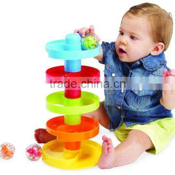 Dongguan Toy Early Childhood Colorful Toy Swirl Ball Ramp From ICTC Factory photo-5