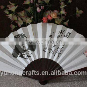 Chinese Bamboo Silk Hand Fan With Custom's Logo photo-2