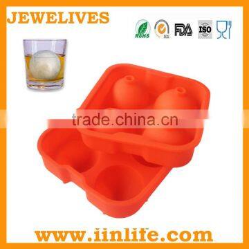 Four Compartment Silicone Ice Ball Mold