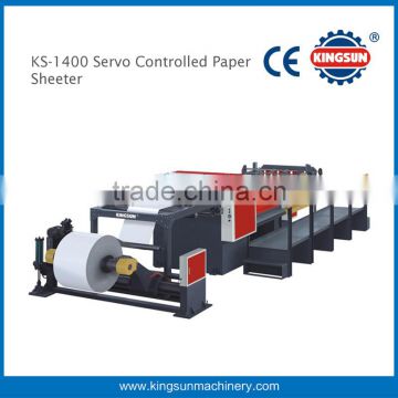 KS-1400A Model high speed servo controlled paper roll sheeter machine