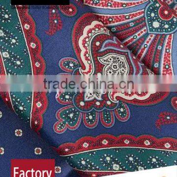 Custom Blue Digital Printed Silk Scarf for Men in Spring and Autumn photo-3
