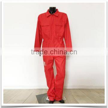 Oil station workwear coverall for car wash red coverall mechanic coveralls