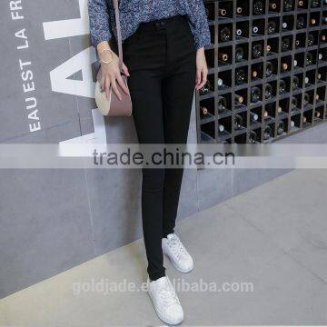 lady fashion knit legging pants tight fit seamless black stretch custom leggings