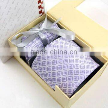 HD-TS42 Men's new fashion high quality 100%silk woven necktie sets,custom neck tie with gift box