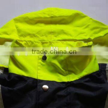 2017 Navy Yellow High Visibility Reflective Safety Jacket photo-5