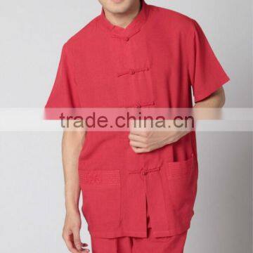 Chinese Short Sleeve Silk Wushu Uniforms photo-2
