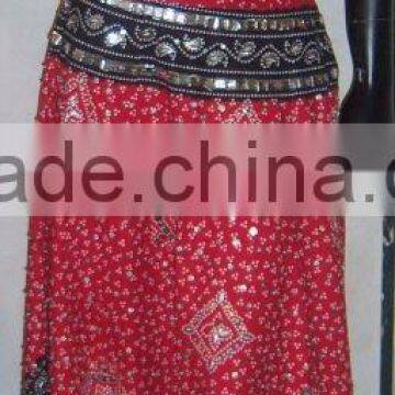 red Black cotton designer Ladies wedding wear,chaniya choli