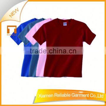 160GSM 100% cotton plain red t-shirts for kids with good quality