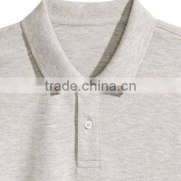 2017 High Quality Fashion Mens Cotton Polo Shirt With Ribbed Trim Short Sleeve Button Placket Bulk Clothing photo-2