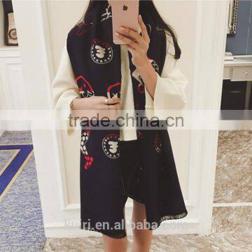 Sweet Style Plush Thickening Warm Scarf Curling Imitation Cashmere Shawl 2016 Hot Sale photo-2
