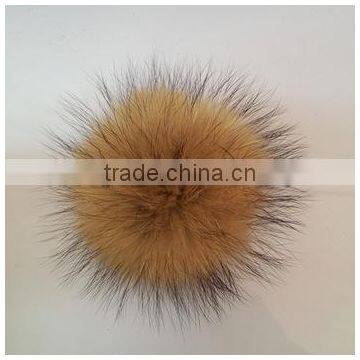 Raccoon fur pom poms For Hat / Garment / Key Chain/Shoes