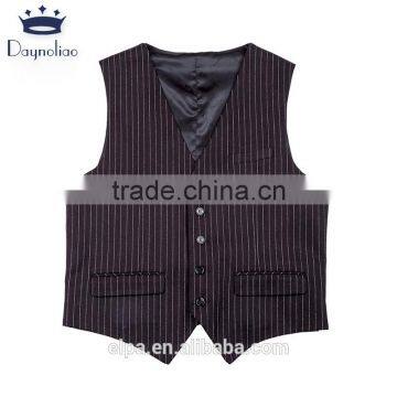 2016 New Arrival Suit Men Vertical Stripe Pattern Slim Fit Black Men's Suit photo-3