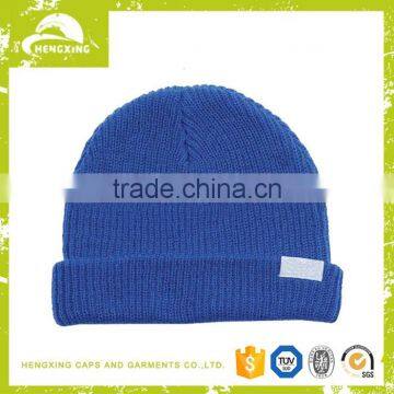 Custom Cheap Benie Hat Knitting Pattern Mens Hat Teenagers Knitted Beanie Hat