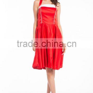 Retro Style Knee Length Vintage 50s Dress New Lady Vintage Swing Dress Rockabilly New Lady Vintage Swing Dress Rockabilly photo-3