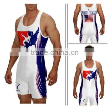 CUSTOM USA WRESTLING SINGLET ADULT