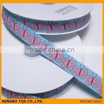 3/4 Inch Iris Printed Grosgrain Ribbon photo-3
