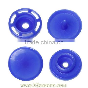 Resin Snap Fastener Set Buttons Scrapbooking Round Dark Blue 11mm x 4mm 12mm x 4mm 12mm x 6mm 12mm x 6mm,300Sets,8seasons