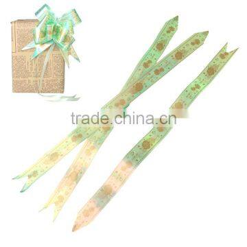 Gift Box Garland Decorations Green Flower Heart "I LOVE YOU" Pattern Pull Bow