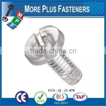 Made in Taiwan Philips Slotted Stainless Steel and Carbon Steel Binding Head Machine Screw