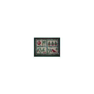 christmas jacquard door mat,floor pad