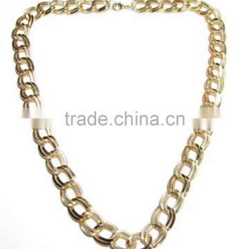 Vintage Thick Chain Necklace Gold Plated Chunky Statement Jewelry