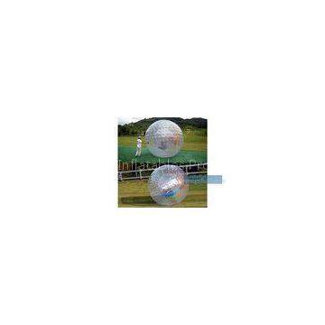 Funny Clear Inflatable Water Zorb Ball With Fireproof PVC For Blow Up Games