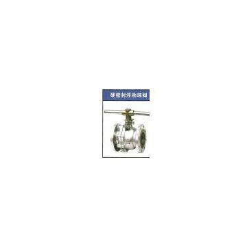 Hard sealing floating ball valve