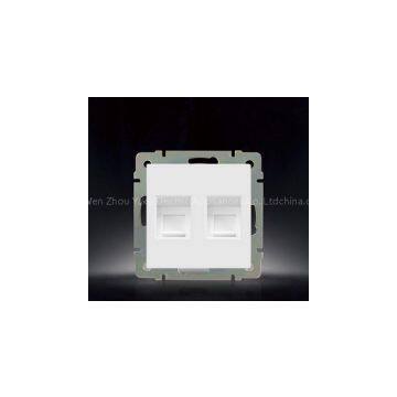 YK014 RJ11+RJ45 Tel+data Socket