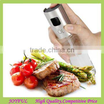 High quality new style mist sprayer Kitchen stainless steel pressure olive oil sprayer,olive oil bottle