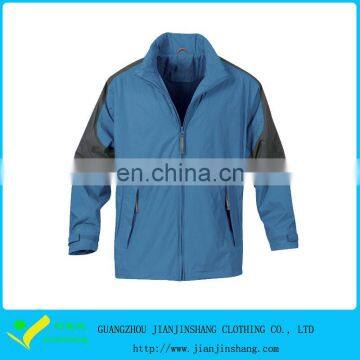 Grey-Blue Color Combination Unisex Winter Sports Jacket Active Wear