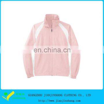 Amazing Designs Pink Color Full Length Zipper Raglan Sleeve Light Jackets