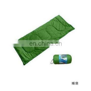 Newly design eco friendly promotional green sleeping bag