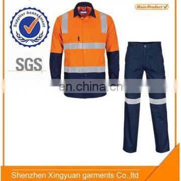 High quality high visibility fire retardant safety suits shirt and pants