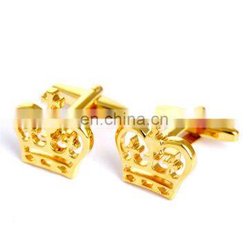 Men jewelry cufflinks gold Imperial crown cufflinks