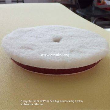 Wool polishing pad for car detailing high quality wool polish disc