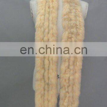 Ladies Long Scarf With Rabbit Trim - Fall/Winter For 2011/2012 (Style: # B055 )