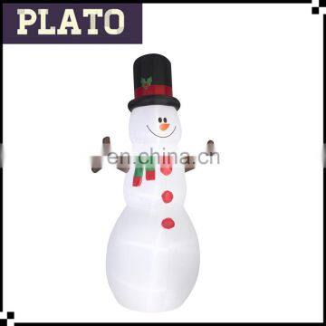 custom inflatable christmas snowman with light for promotion